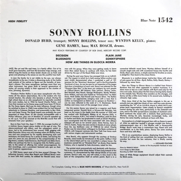 Sonny Rollins - Sonny Rollins (2xVinyl, 12", 45 RPM, Album, Limited Edition, Numbered, Reissue, Mono) Very Good Plus (VG+) / Very Good Plus (VG+)