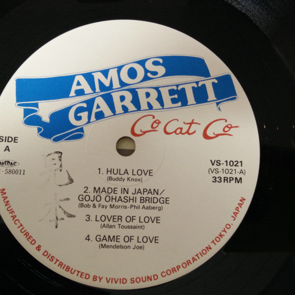 Amos Garrett - Go Cat Go (Vinyl, LP, Album) Very Good (VG) / Good Plus (G+)