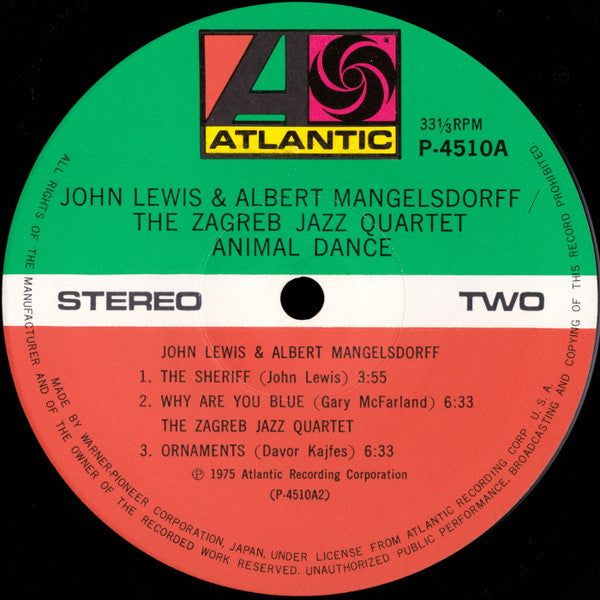 John Lewis (2) - Animal Dance (Vinyl, LP, Album, Limited Edition, R...