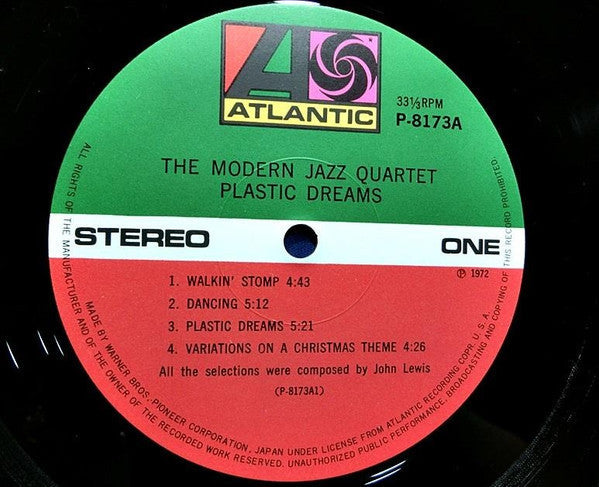 The Modern Jazz Quartet - Plastic Dreams (Vinyl, LP, Album, Stereo)