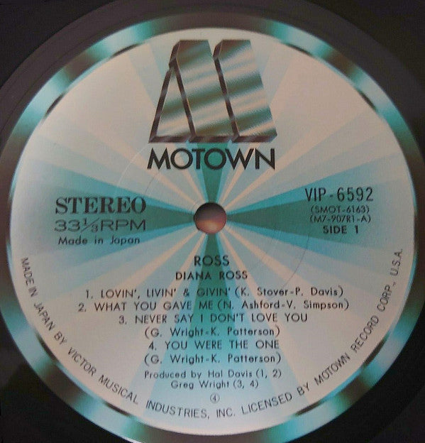 Diana Ross - Ross (Vinyl, LP, Album, Stereo) Very Good (VG) / Very Good (VG)