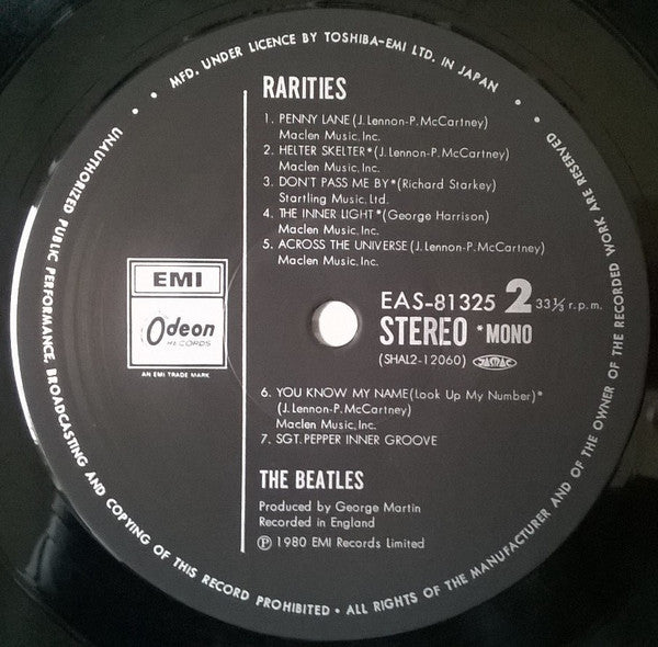 The Beatles - Rarities = レアリティーズ Vol.2 (Vinyl, LP, Compilation, Ste...