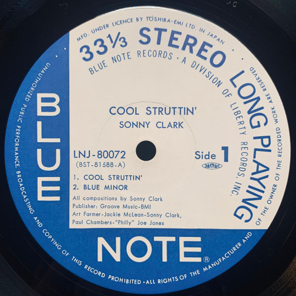 Sonny Clark - Cool Struttin' (Vinyl, LP, Album, Stereo, Reissue) Very Good Plus (VG+) / Very Good Plus (VG+)