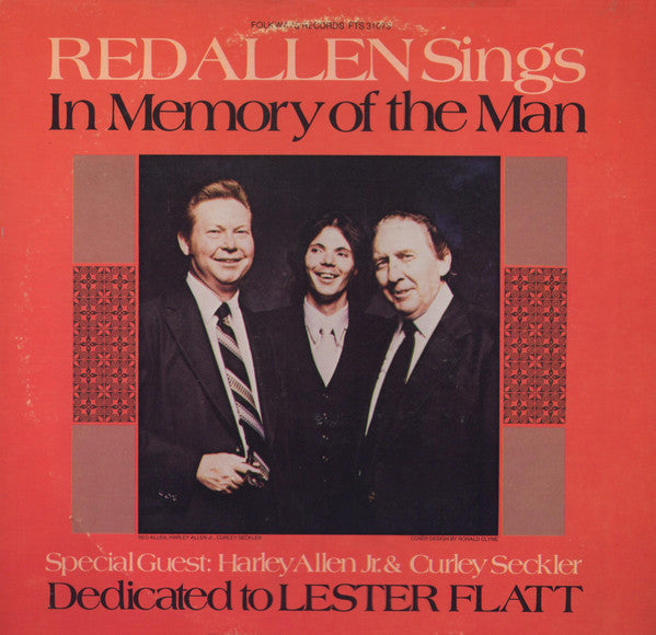 Red Allen (2) - In Memory Of The Man (Vinyl, LP, Album) Very Good (VG) / Very Good (VG)