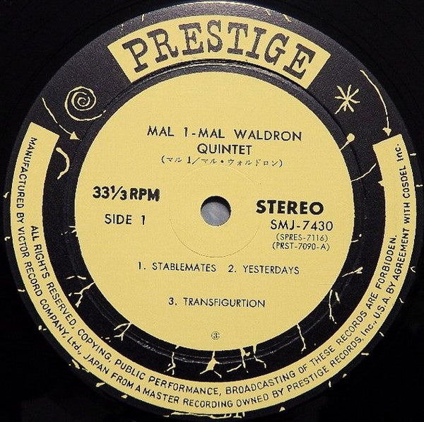 Mal Waldron Quintet - Mal-1 (Vinyl, LP, Album, Reissue, Stereo)