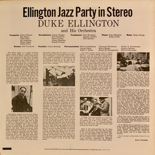 Duke Ellington And His Orchestra - ‎ Ellington Jazz Party (Vinyl, L...