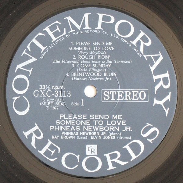 Phineas Newborn Jr. - Please Send Me Someone To Love (Vinyl, LP, Album, Stereo) Very Good Plus (VG+) / Good Plus (G+)