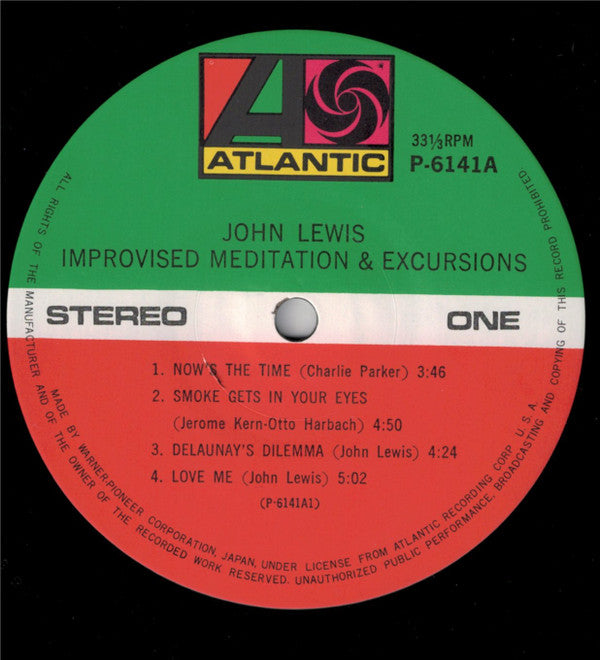 John Lewis (2) - Improvised Meditations & Excursions (Vinyl, LP, Al...