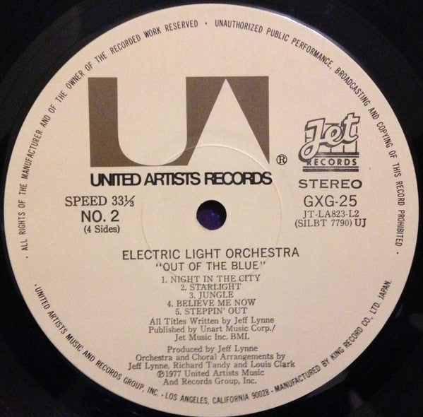 Electric Light Orchestra - Out Of The Blue (Vinyl, LP, Album, Stereo)