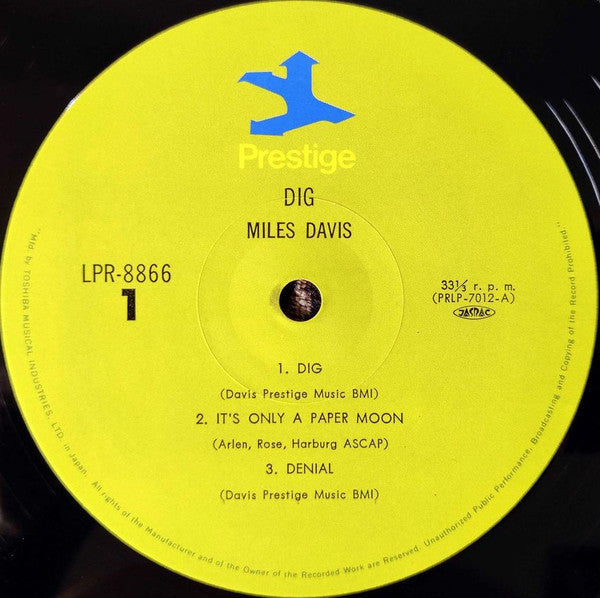 Miles Davis - Dig (Vinyl, LP, Compilation, Reissue, Mono)
