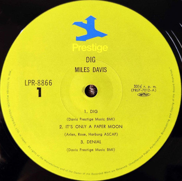Miles Davis - Dig (Vinyl, LP, Compilation, Reissue, Mono) Very Good Plus (VG+) / Very Good Plus (VG+)