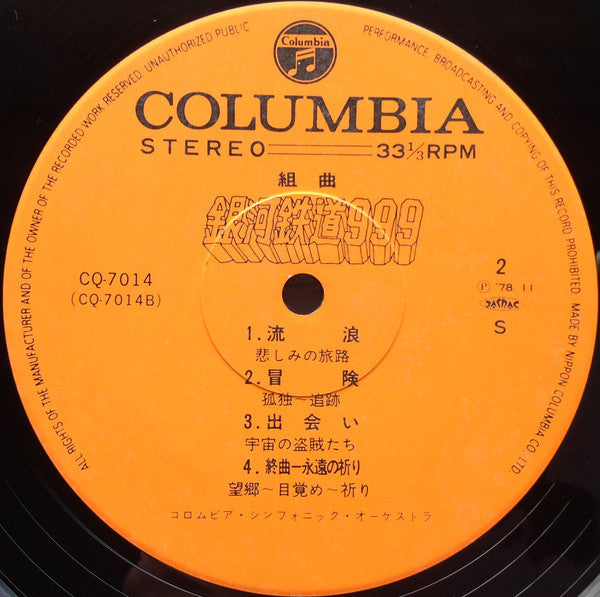 Nozomi Aoki - 組曲 銀河鉄道999 = Galaxy Express 999 (Vinyl, LP, Stereo)