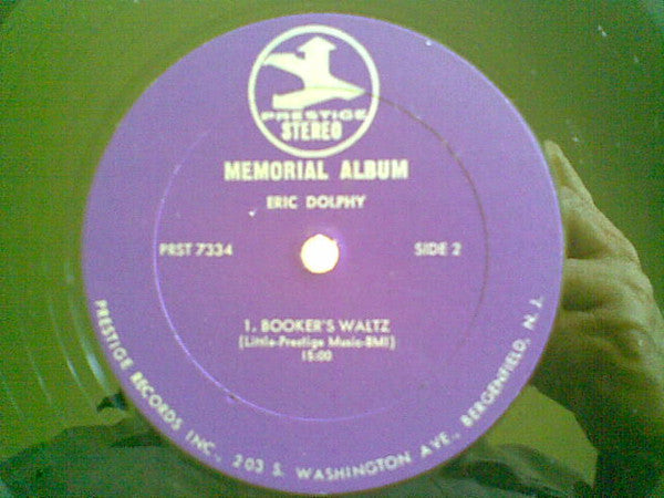 Eric Dolphy - Memorial Album Recorded Live At The Five Spot (Vinyl, LP, Album, Stereo) Very Good (VG) / Very Good Plus (VG+)