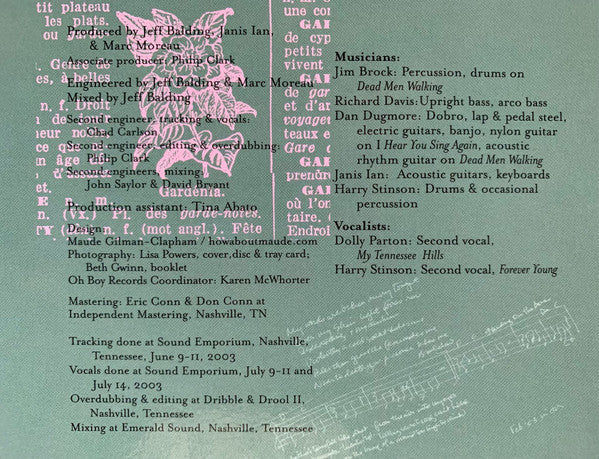 Janis Ian - Billie's Bones (Vinyl, Vinyl, LP, Album, 12", 45 RPM, Stereo) Very Good Plus (VG+) / Near Mint (NM or M-)