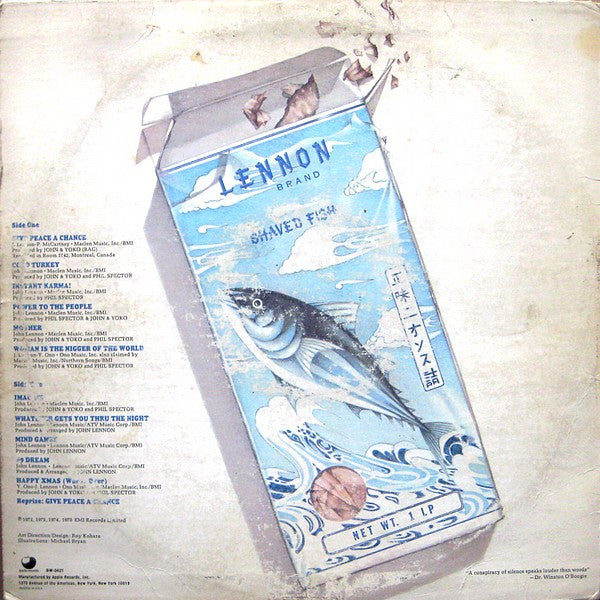 John Lennon - Shaved Fish (Vinyl, LP, Compilation) Very Good (VG) / Good Plus (G+)