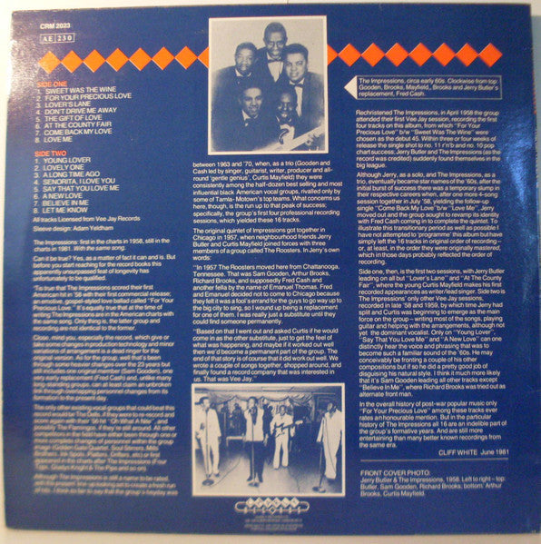 The Impressions - Your Precious Love (Vinyl, LP, Compilation) Very Good Plus (VG+) / Good (G)