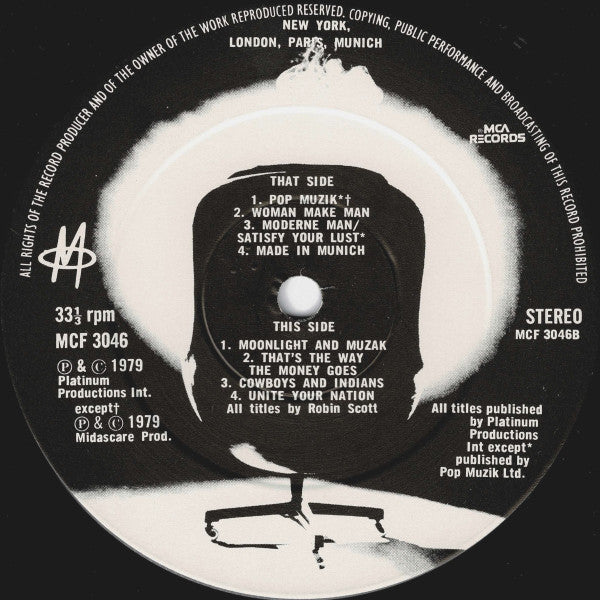 M (2) - New York, London, Paris, Munich (Vinyl, LP, Album, Stereo) Very Good (VG) / Very Good Plus (VG+)