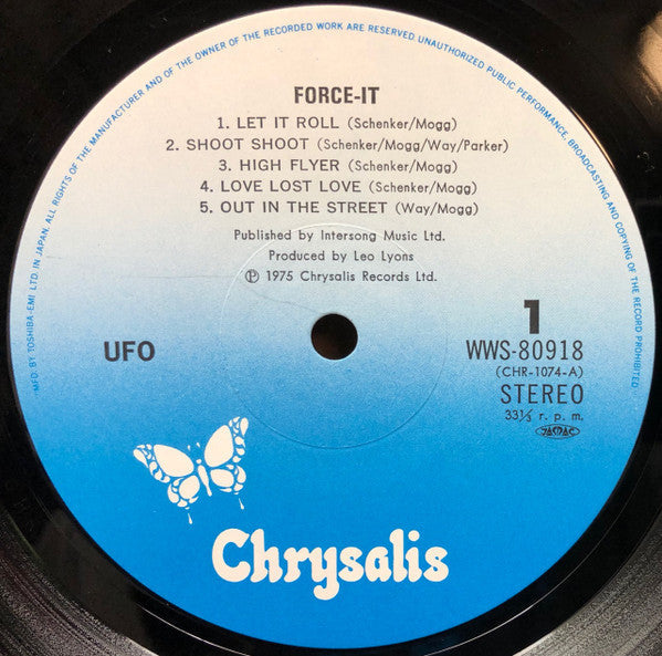 UFO (5) - Force It (Vinyl, LP, Album, Reissue) Very Good Plus (VG+) / Very Good (VG)