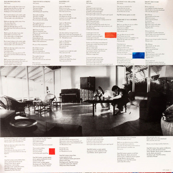 Paul McCartney - Tug Of War (Vinyl, LP, Album, Stereo)