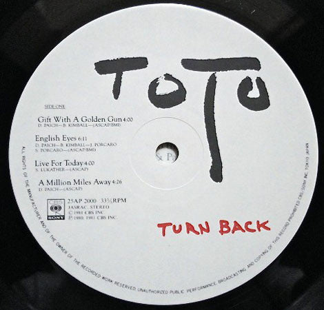 Toto - Turn Back (Vinyl, LP, Album, Stereo)