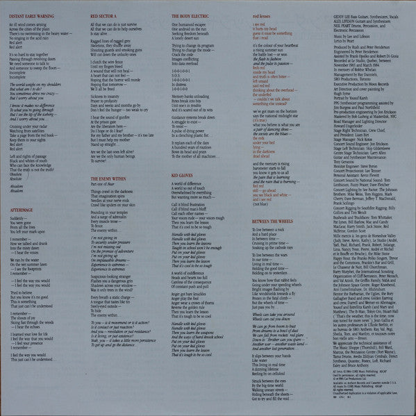 Rush - Grace Under Pressure (Vinyl, LP, Album, Stereo)
