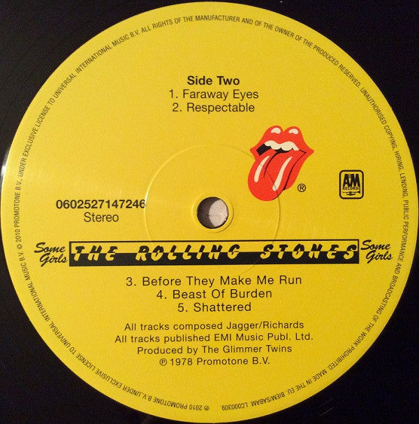 The Rolling Stones - Some Girls (Vinyl, LP, Album, Reissue, Remastered) Very Good Plus (VG+) / Very Good Plus (VG+)