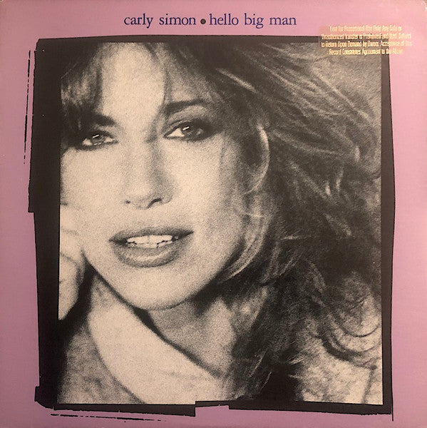 Carly Simon - Hello Big Man (Vinyl, LP, Album) Very Good Plus (VG+) / Very Good Plus (VG+)