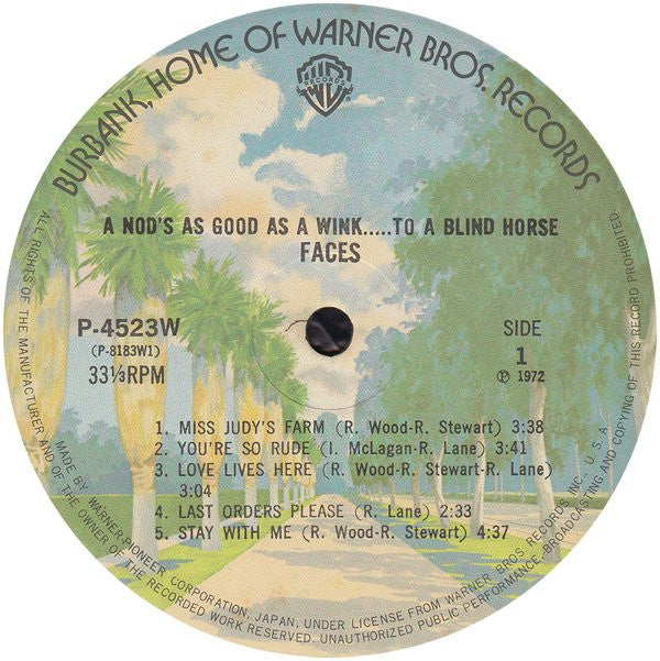 Faces (3) - A Nod's As Good As A Wink...To A Blind Horse (Vinyl, LP...