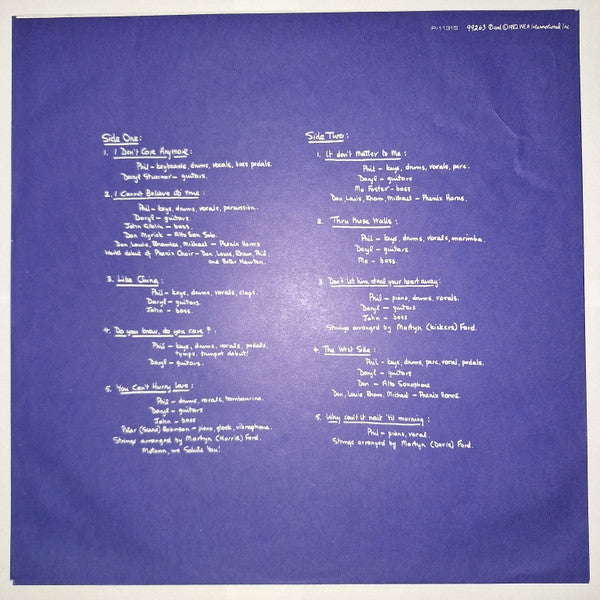 Phil Collins - Hello, I Must Be Going (Vinyl, LP, Album, Stereo)