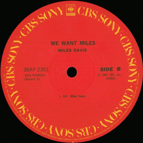 Miles Davis - We Want Miles (2xVinyl, LP, Album) Very Good Plus (VG+) / Very Good Plus (VG+)