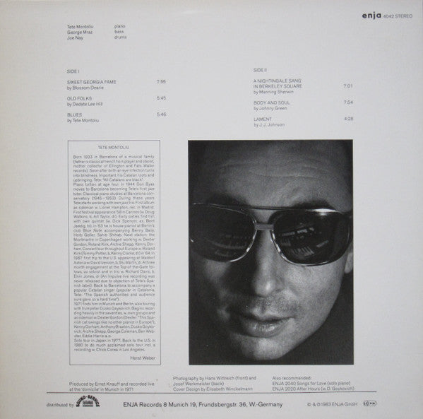 Tete Montoliu - Body & Soul (Vinyl, LP, Album, Stereo) Very Good (VG) / Very Good (VG)