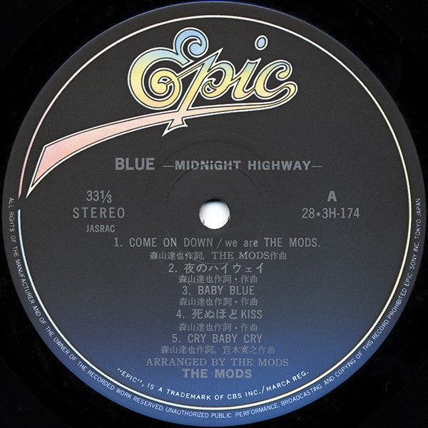 The Mods - Blue (Midnight Highway) (Vinyl, LP, Album)