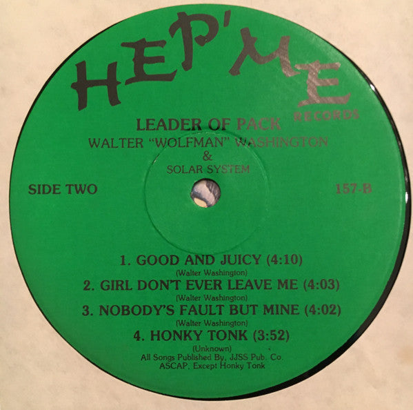 Walter "Wolfman" Washington - Leader Of The Pack (Vinyl, LP, Album) Very Good (VG) / Very Good (VG)