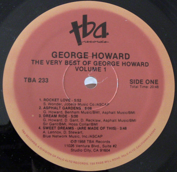 George Howard - The Very Best Of George Howard Vol. 1 (Vinyl, LP, Compilation) Good Plus (G+) / Very Good Plus (VG+)