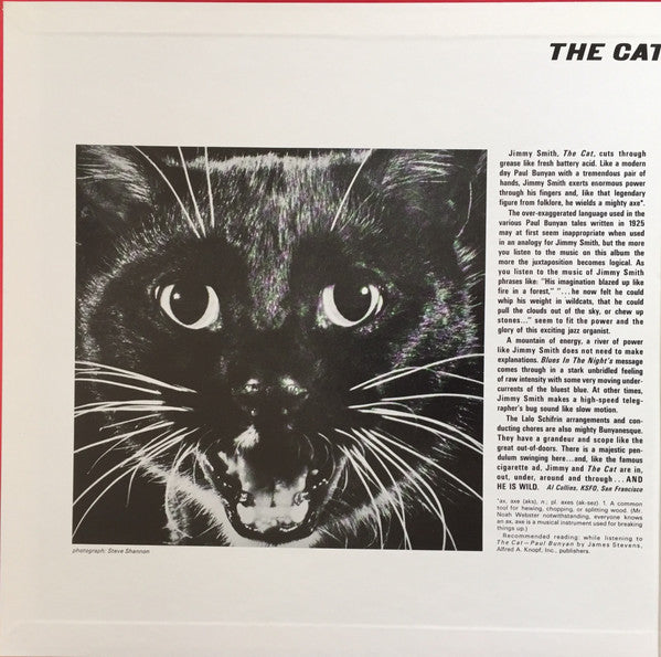 Jimmy Smith - The Cat (Vinyl, LP, Album, Reissue) Very Good (VG) / Very Good (VG)