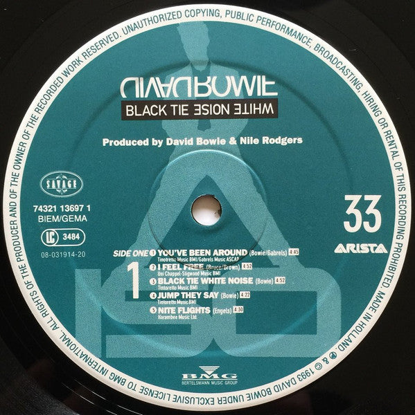 David Bowie - Black Tie White Noise (Vinyl, LP, Album) Very Good Plus (VG+) / Very Good (VG)