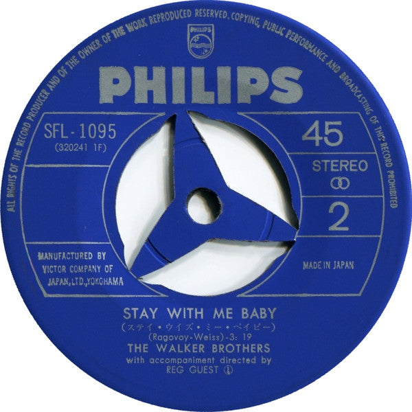 The Walker Brothers - 月に消えた恋 = Turn Out The Moon (Vinyl, 7", 45 RPM, Single, Stereo) Very Good (VG) / Very Good (VG)