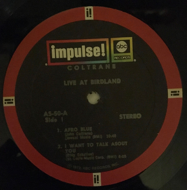 John Coltrane - Live At Birdland (Vinyl, LP, Album, Reissue, Stereo) Very Good (VG) / Very Good (VG)