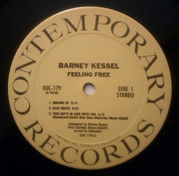 Barney Kessel - Feeling Free (Vinyl, LP, Album, Reissue) Very Good Plus (VG+) / Very Good Plus (VG+)
