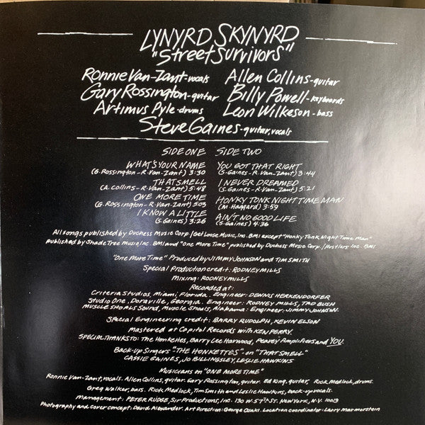 Lynyrd Skynyrd - Street Survivors (Vinyl, LP, Album, Stereo)