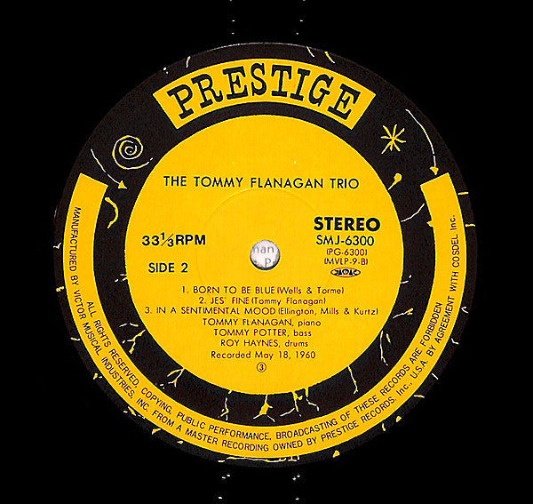 Tommy Flanagan Trio - The Tommy Flanagan Trio (Vinyl, LP, Album, Reissue) Very Good (VG) / Poor (P)