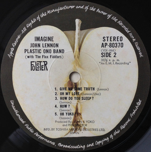 John Lennon - Imagine = イマジン (Vinyl, LP, Album, Stereo) Very Good Plus (VG+) / Very Good (VG)