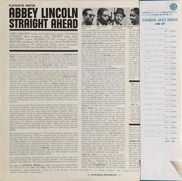 Abbey Lincoln - Straight Ahead (Vinyl, LP, Album, Reissue, Stereo)