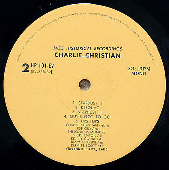 Charlie Christian - Jazz Immortal (Vinyl, LP, Album, Reissue, Mono)