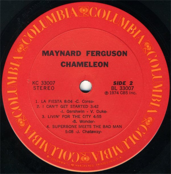 Maynard Ferguson - Chameleon (Vinyl, LP, Album) Very Good (VG) / Good Plus (G+)