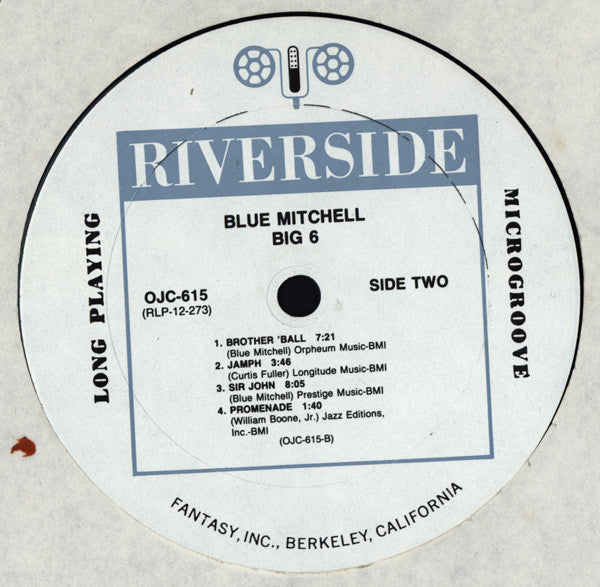 Blue Mitchell - Big 6 (Vinyl, LP, Album, Reissue, Remastered, Mono) Near Mint (NM or M-) / Near Mint (NM or M-)
