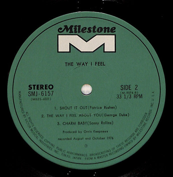 Sonny Rollins - The Way I Feel (Vinyl, LP, Album)