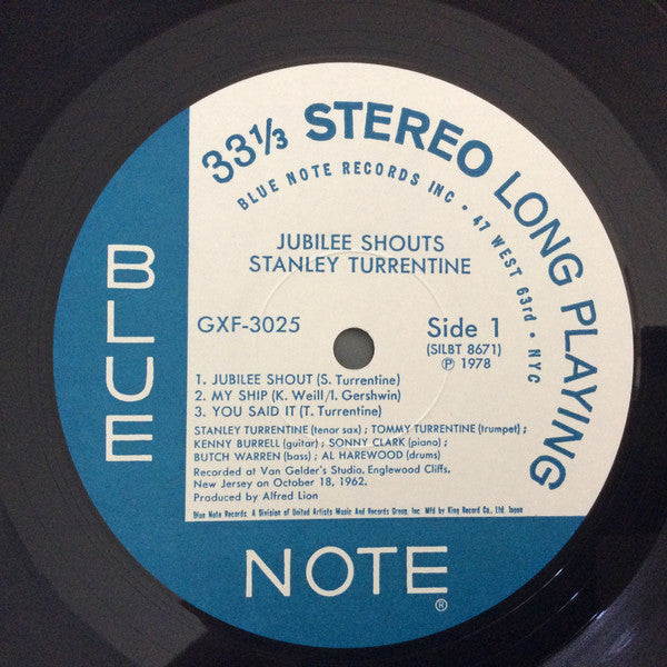 Stanley Turrentine - Jubilee Shouts (Vinyl, LP, Album, Limited Edit...