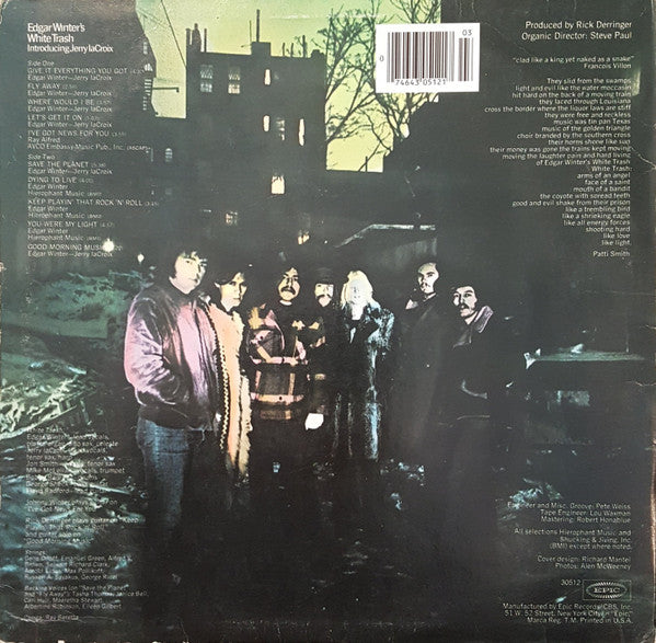 Edgar Winter's White Trash - Edgar Winter's White Trash (Vinyl, LP, Album, Reissue) Very Good Plus (VG+) / Very Good (VG)