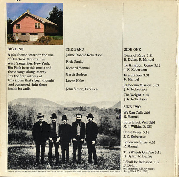 The Band - Music From Big Pink (Vinyl, LP, Album, Stereo) Good Plus (G+) / Good Plus (G+)